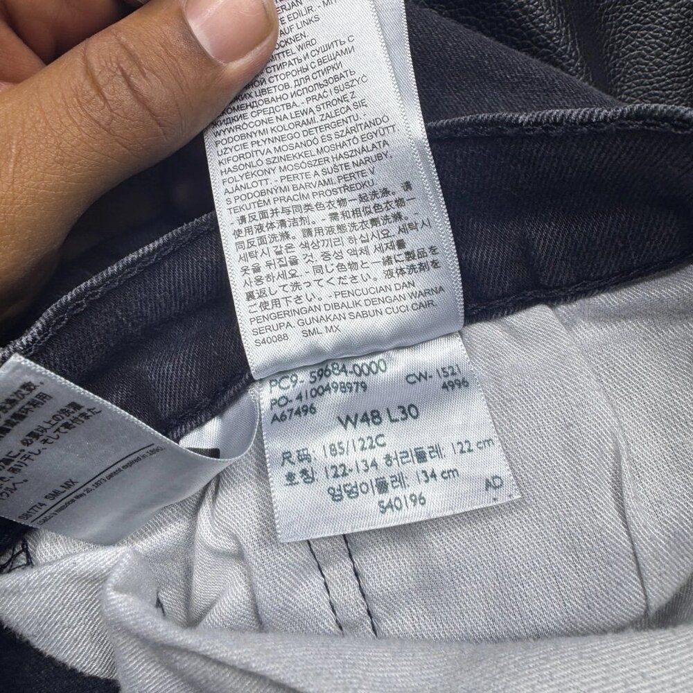 Levi Strauss Co. 502 Men's Straight Leg Jeans Gray Denim 5-Pocket Size 48x30 - Picture 15 of 16